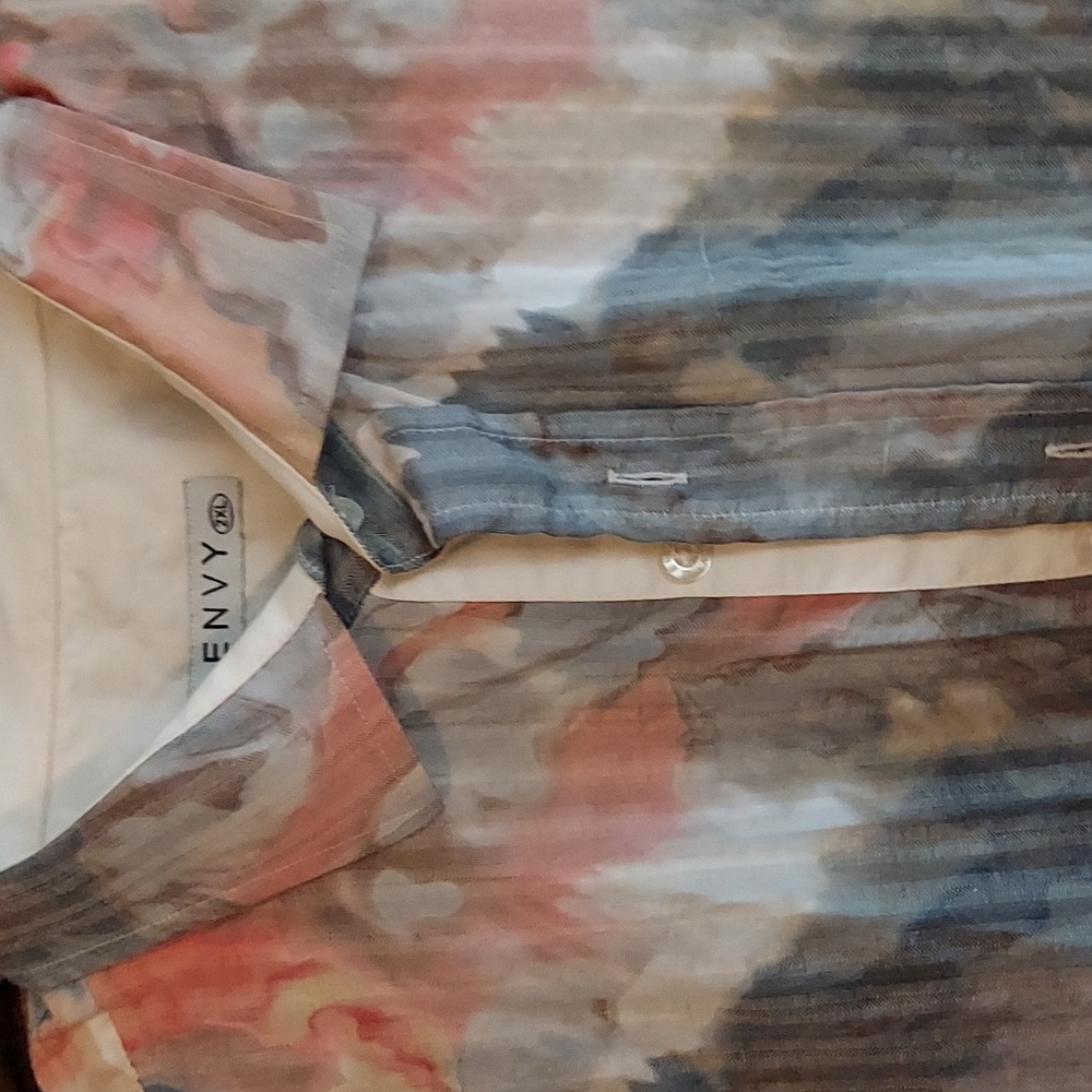 NWT Envy Tie Dye Long Sleeve Button Down